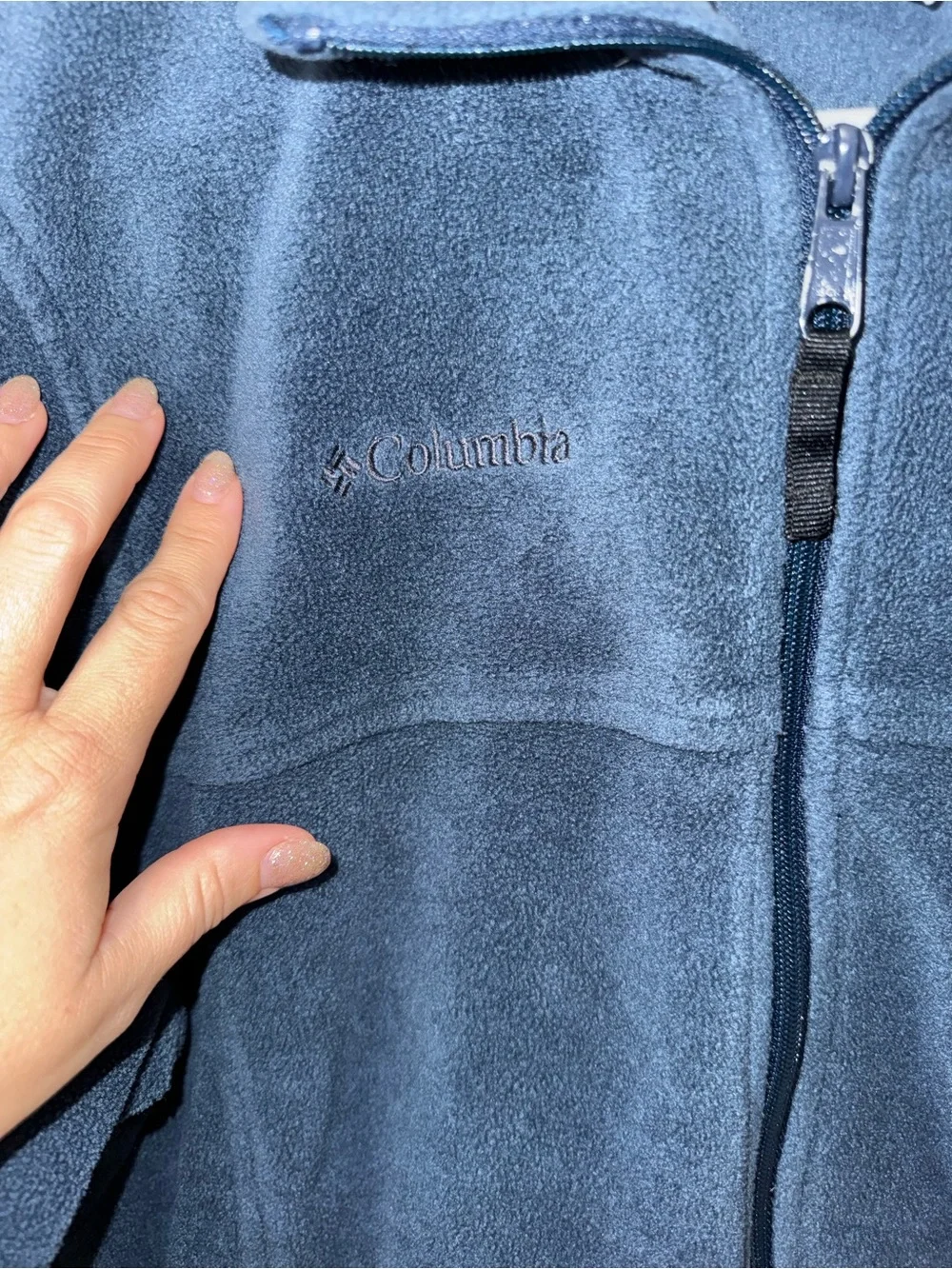 Columbia Boys Navy Blue Full-Zip Fleece Jacket